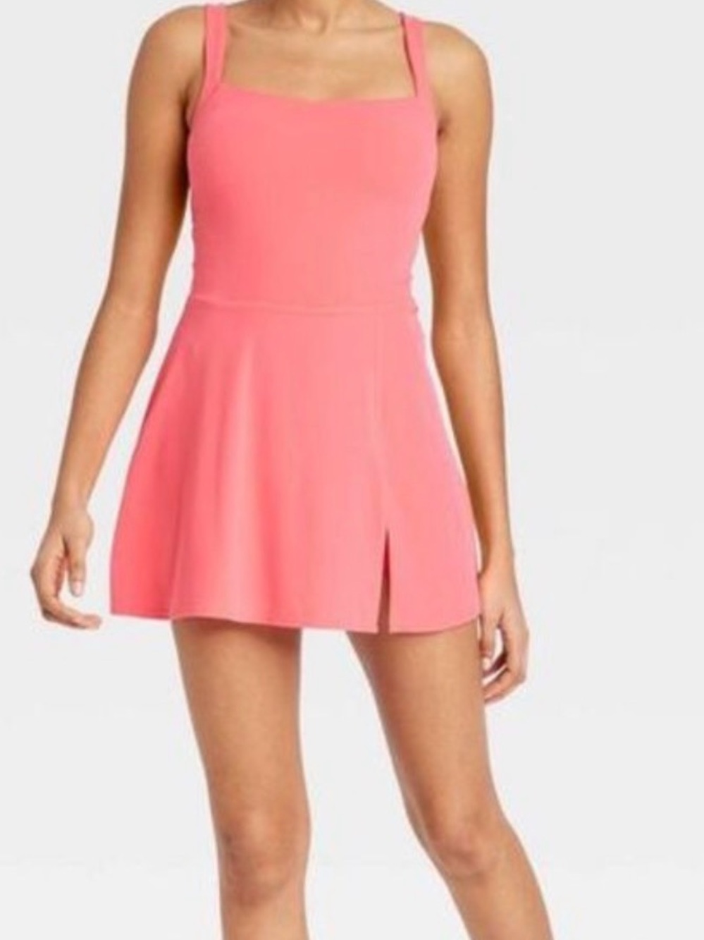 NWT JoyLab Papaya Pink Active Dress with Built in Shorts - Picture 3 of 10